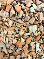 Background of granite and marble chips, texture