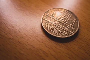 coin on white background