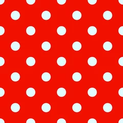 Stickers pour porte Rouge motif géométrique sans soudure de cercles de couleur vive pour votre conception