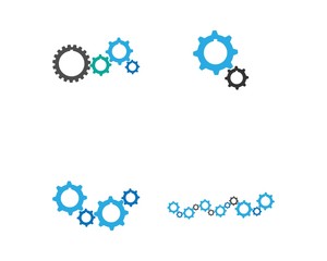 Gear Logo Template vector icon illustration design