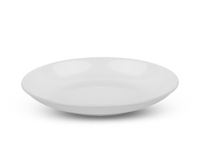 white bowl isolate on white background.