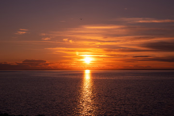 Obraz premium sunset at the Baltic sea