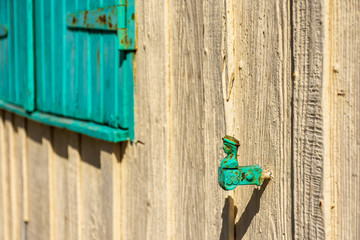 LE CANON (Bassin d'Arcachon, France), détail d'une cabane ostréicole