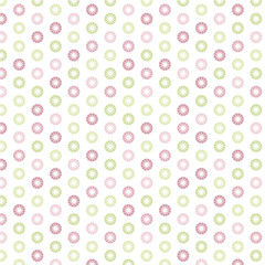Seamless fork and circle pattern, transparent background. Center of the circle is cut out. Easy to edit colors in Illustrator.