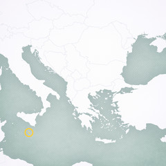 Map of Balkans - Malta