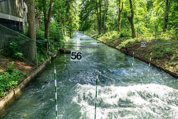 Image of kayak training track from Olympia 1972 in Munich, Augsburg