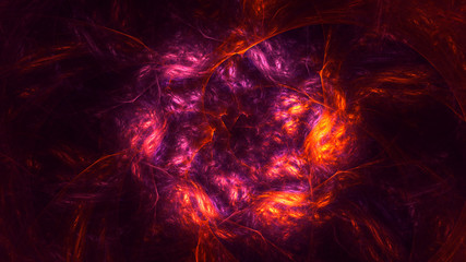 3D rendering abstract circle light background