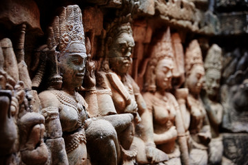 Fototapeta na wymiar Angkor Thom is a famous landmark in Cambodia.