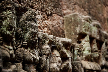 Fototapeta na wymiar Angkor Thom is a famous landmark in Cambodia.