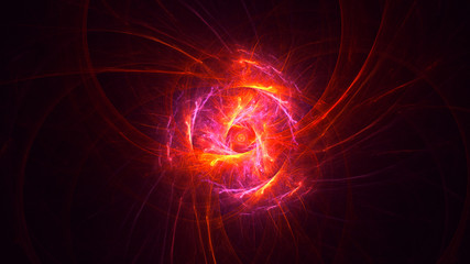 3D rendering abstract circle light background