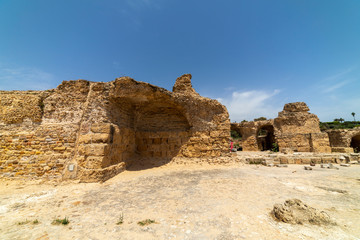 Ruins of the Roman Baths of Carthage, Tunisia, 21 Jun 2019.