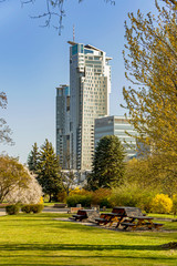 Modern industrial building architecture in Gdynia