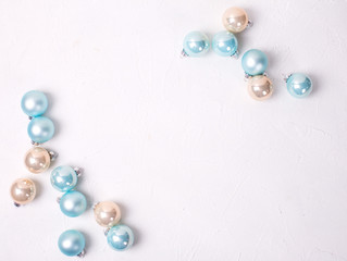 Winter holiday, Christmas, New Year postcard flat lay