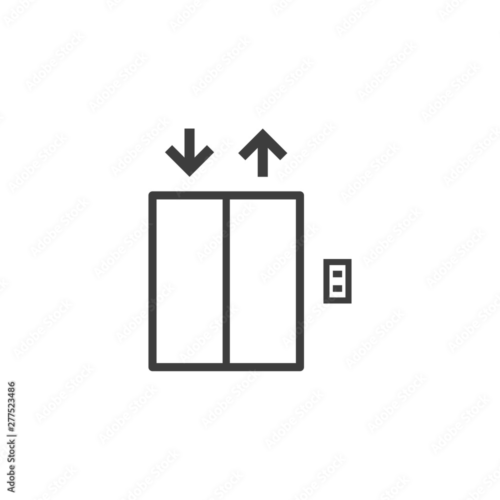 Poster lift icon template black color editable. lift symbol vector sign isolated on white background. simpl