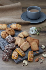 Composition of various types of cookies and biscuits used in India