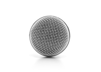 Concert microphone isolated on a white background.