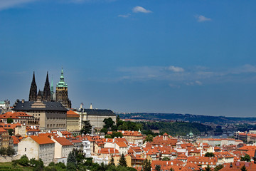Prague - Czech Republic - Aerial View - Castle