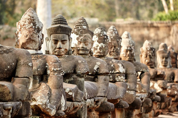 Angkor Thom is a famous landmark in Cambodia.