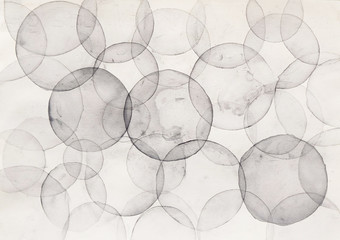 Abstract watercolor painting - Bubbles