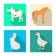 Vector design of breeding and kitchen symbol. Collection of breeding and organic stock vector illustration.