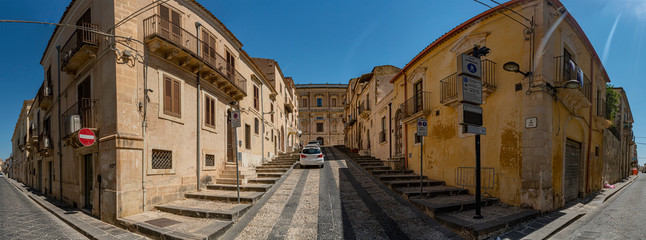 noto sicily baroque town panorama