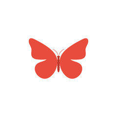 Butterfly. Butterfly vector icon. Butterfly isolated in flat design