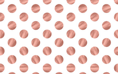 polka dot pink gold wallpaper