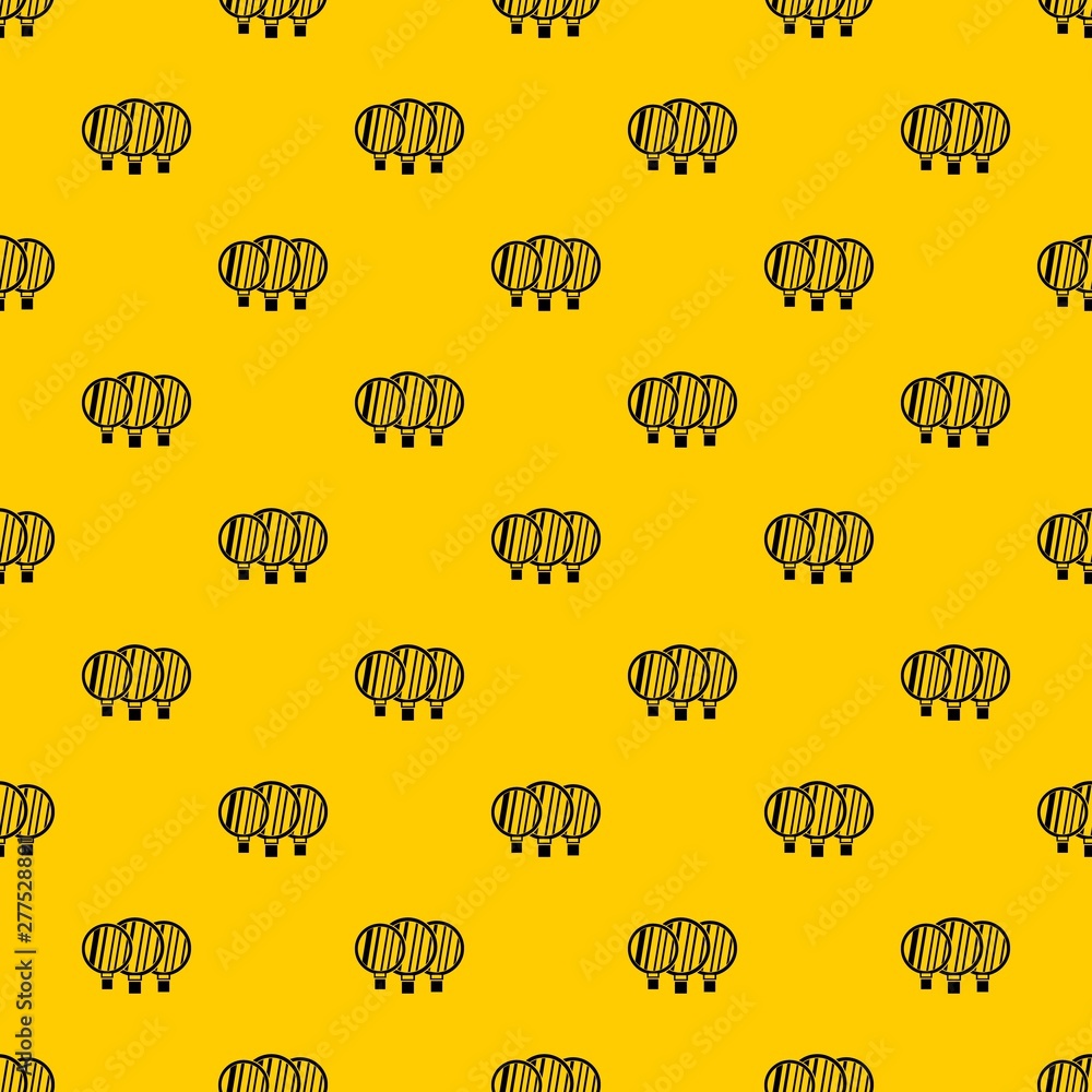 Poster camera lenses pattern seamless vector repeat geometric yellow for any design
