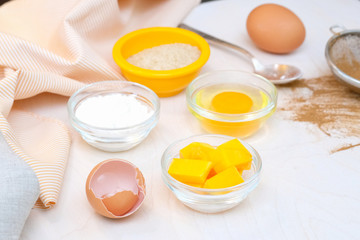 ingredients for dough