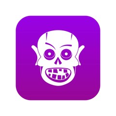 Living dead icon digital purple for any design isolated on white vector illustration
