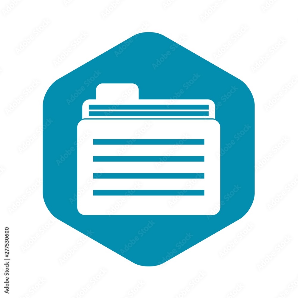 Poster file folder icon. simple illustration of file folder vector icon for web