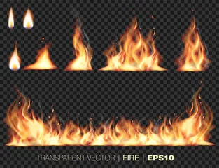Collection of realistic fire flames © JL-art