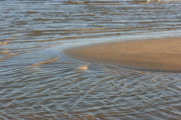 beatiful beach at the afternoon