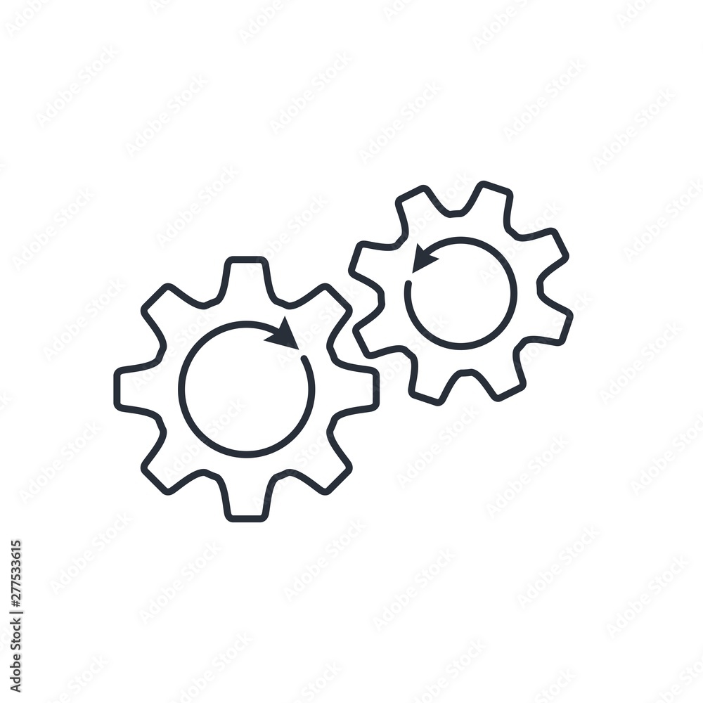 Poster connection vector linear icon. white background.