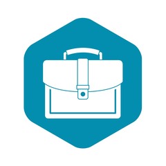 Business briefcase icon. Simple illustration of business briefcase vector icon for web