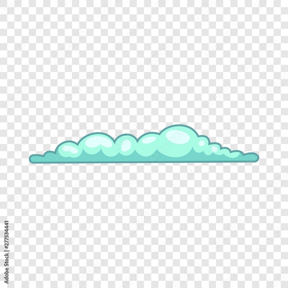 Poster spring cloud icon. cartoon illustration of spring cloud vector icon for web design