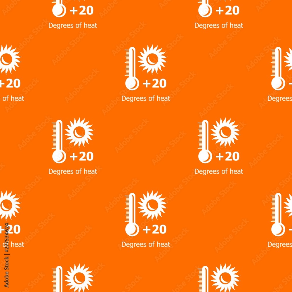 Poster heat pattern vector orange for any web design best