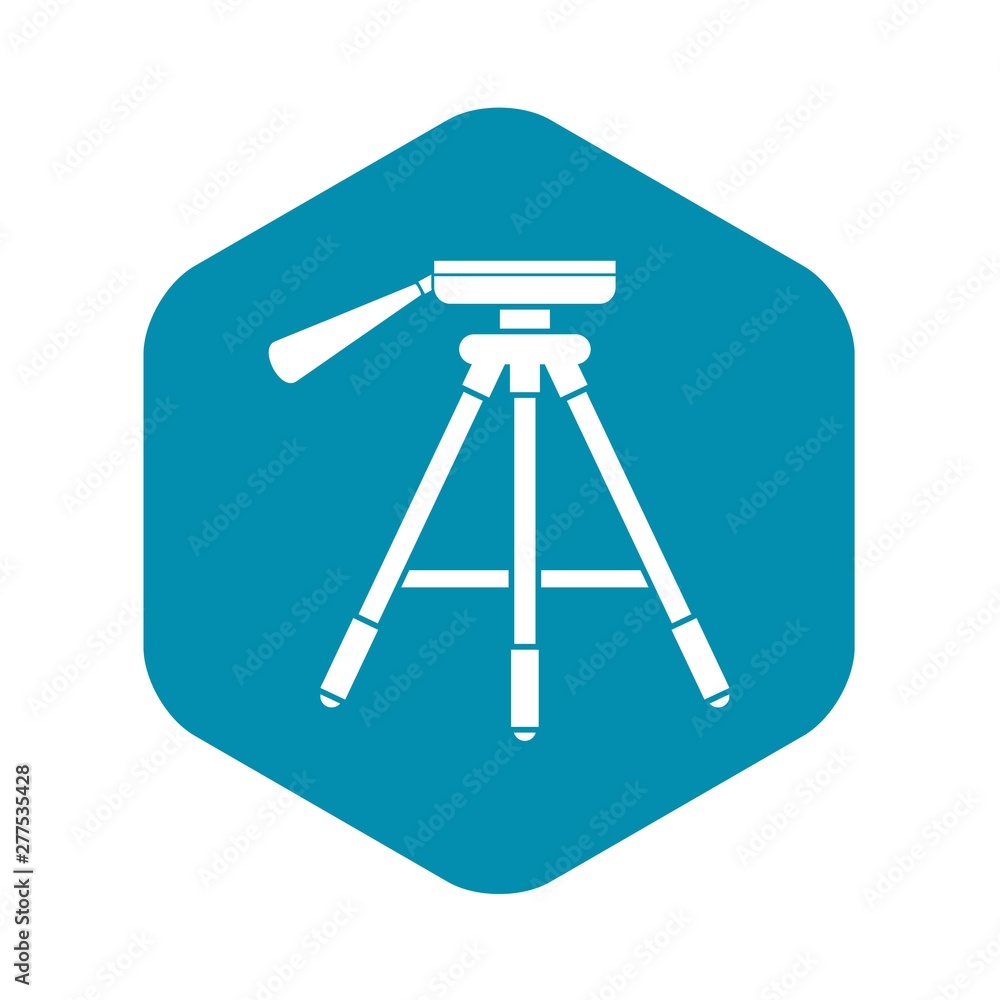 Poster tripod icon. simple illustration of tripod vector icon for web