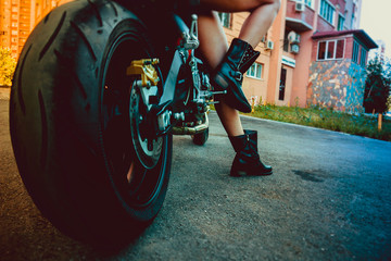 girl on a bike