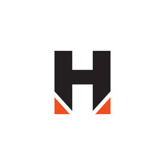H letter initial logo design vector template