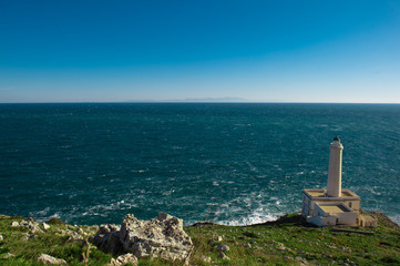 Fototapeta na wymiar Lighthouse saòento - faro della palacia