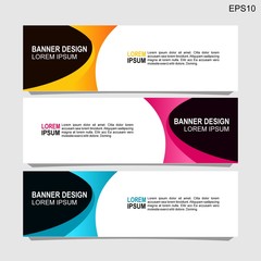 Fototapeta premium Vector abstract design banner web template.