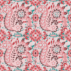 multicolor Paisley print