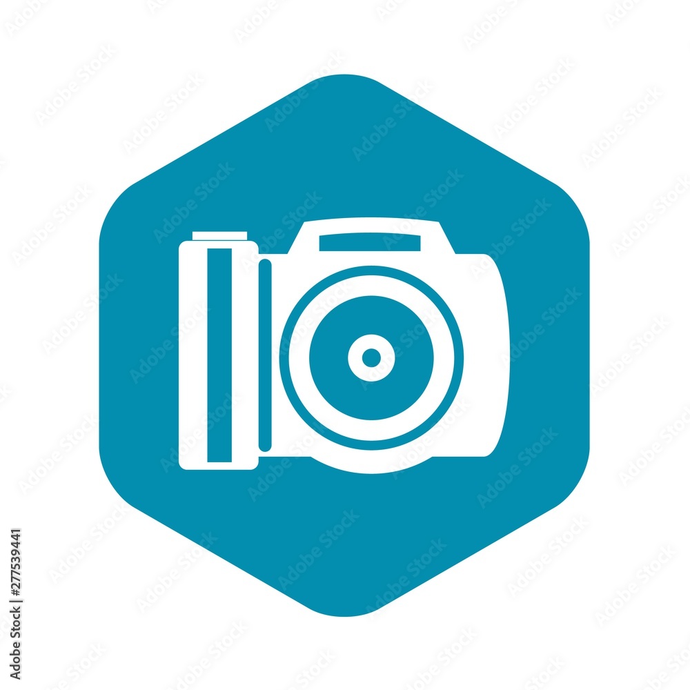 Aufkleber camera icon. simple illustration of camera vector icon for web