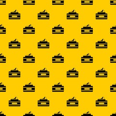 Cream container pattern seamless vector repeat geometric yellow for any design