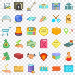 Fototapeta na wymiar Perfect choice icons set. Cartoon style of 36 perfect choice vector icons for web for any design