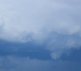 Bedrohliche Gewitterwolken am Himmel