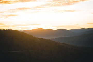 mountain sunrise