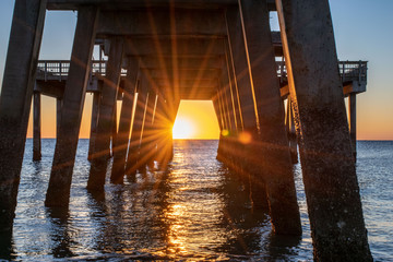 sunrise pier © Kimie Yates