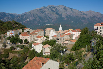 Obraz premium Village montagne corse altiani